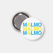 MALMOスウェーデン国旗 マグネット (正面/裏面)