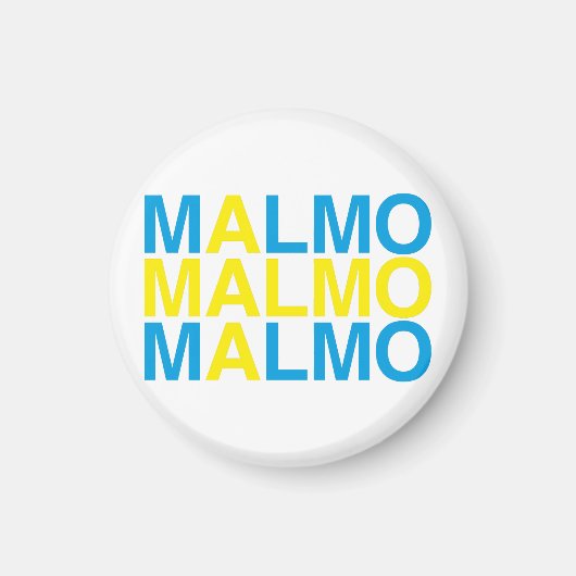 MALMOスウェーデン国旗 マグネット (正面)