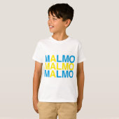 MALMOスウェーデン国旗 Tシャツ (正面フル)