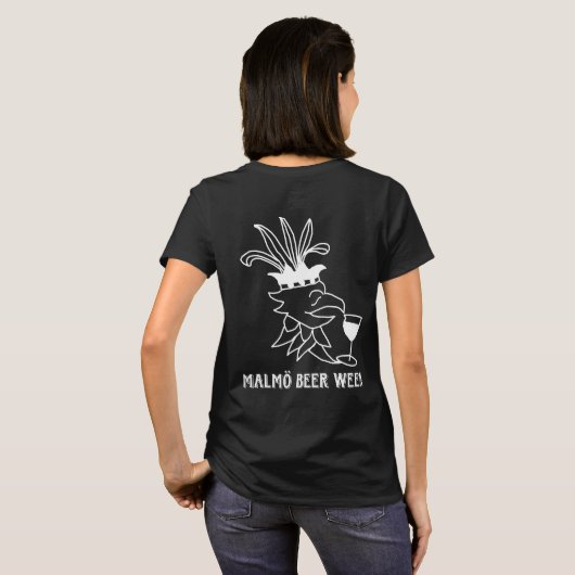 Malmö Beer Week t-shirt dam Tシャツ (裏面フル)