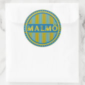 Malmö City Pride Emblem – Swedish Identity ラウンドシール (バッグ)