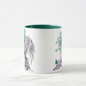 Maloryのすみれ色の入れ墨の天使のマグ マグカップ (中央)