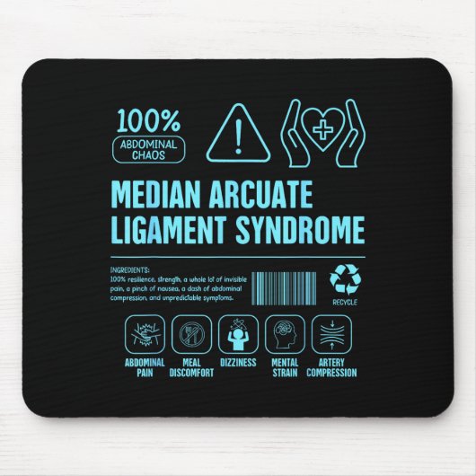 Mals awareness median arcuate ligament syndrome マウスパッド (正面)