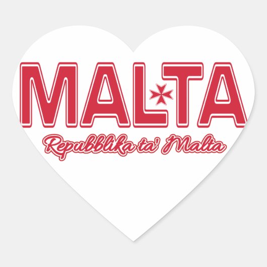 MALTAカスタムシール ハートシール (正面)