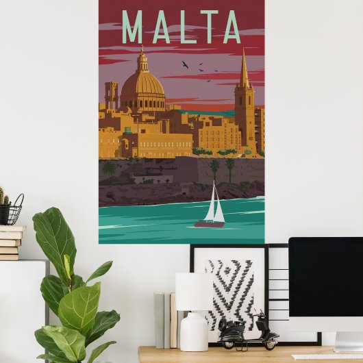 Malta ポスター (ホームオフィス)