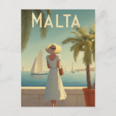 Malta 50s vintage ポストカード (正面)