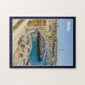 Malta Birgu Waterfront Vittoriosa Three Cities ジグソーパズル (横)