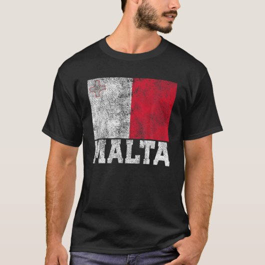 Malta Flag National Pride Roots Country Family Nat Tシャツ (正面)