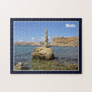 Malta Għajn Tuffieħa Bay Mediterranean Sea Shore ジグソーパズル
