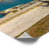 Malta Saluting Battery Cannons Grand Harbour ポスター (角)