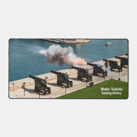 Malta Saluting Battery Upper Barrakka Gardens デスクマット (正面)