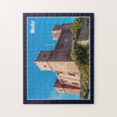 Malta St. Agatha's Tower a.k.a. Red Tower Mellieha ジグソーパズル (縦)