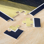 Malta St. Paul's Bay By Night Mediterranean Island ジグソーパズル (側面)