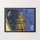 Malta St. Paul's Bay By Night Mediterranean Island ジグソーパズル (横)