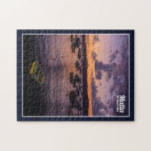 Malta St. Paul's Bay By Night Mediterranean Sea ジグソーパズル (横)