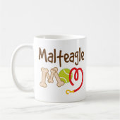 Malteagle犬の品種お母さんのギフト コーヒーマグカップ (左)