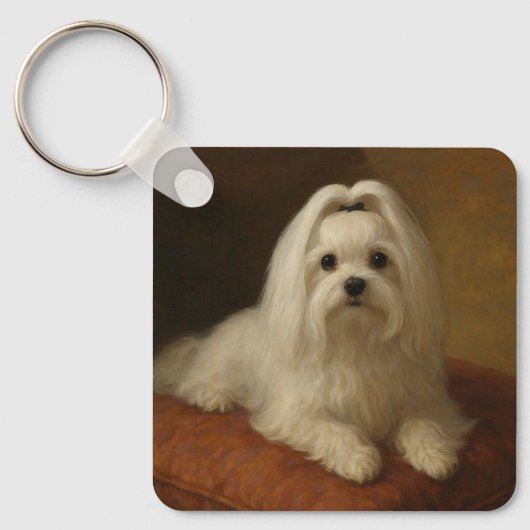 Maltese キーホルダー (正面)