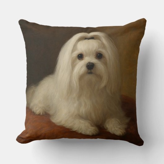 Maltese クッション (正面)