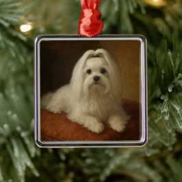 Maltese メタルオーナメント