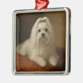 Maltese メタルオーナメント (左)
