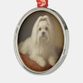 Maltese メタルオーナメント (左)