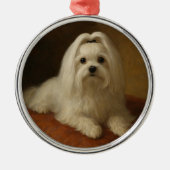 Maltese メタルオーナメント (正面)