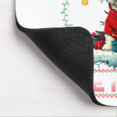 Maltese Christmas Tree Lights Decorations Dog Love マウスパッド (コーナー)