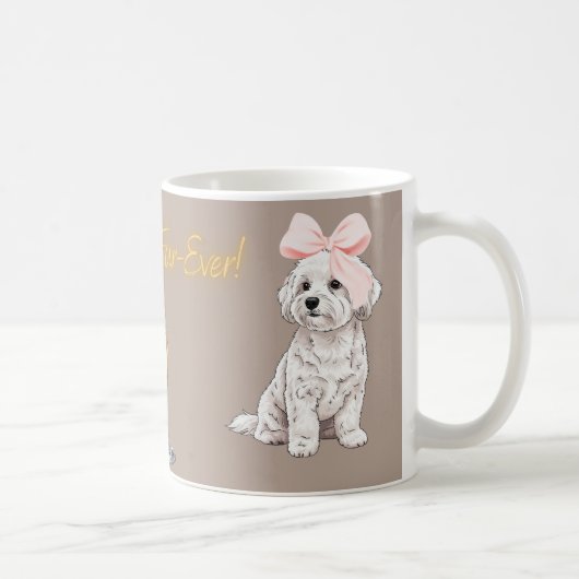 “Maltese Couple” Mug コーヒーマグカップ (右)