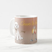 Maltese couple pet mug コーヒーマグカップ (正面左)