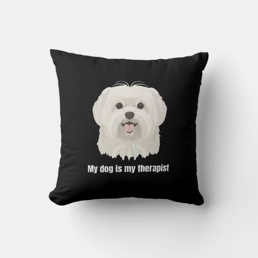 Maltese Dog クッション (正面)