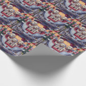 Maltese Dog Valentine's Day  ラッピングペーパー (角)