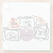 Maltese hearts  ガラスコースター (裏面)