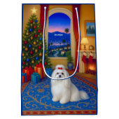 Maltese Holiday  ミディアムペーパーバッグ (裏面)