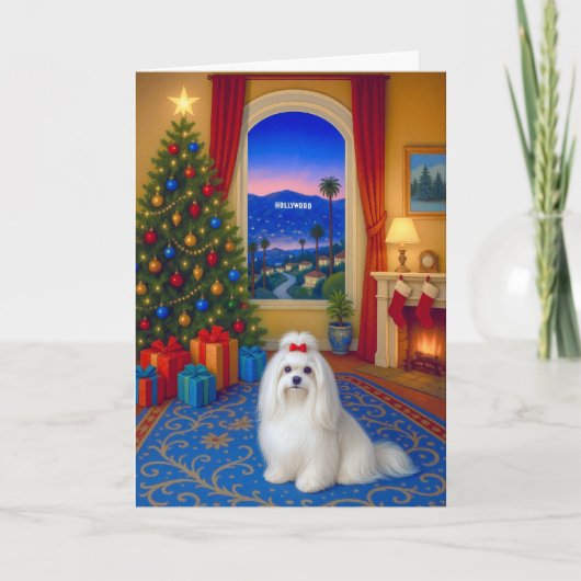 Maltese Holiday Card シーズンカード (正面)