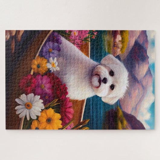 Maltese on a Paddle: A Scenic Adventure ジグソーパズル (横)