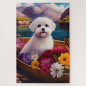 Maltese on a Paddle: A Scenic Adventure ジグソーパズル (縦)