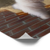 Maltese Puppy On Chair Dog Art ポスター (角)