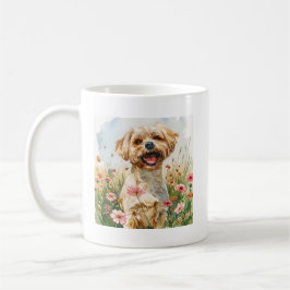 Maltese Watercolor Mug コーヒーマグカップ