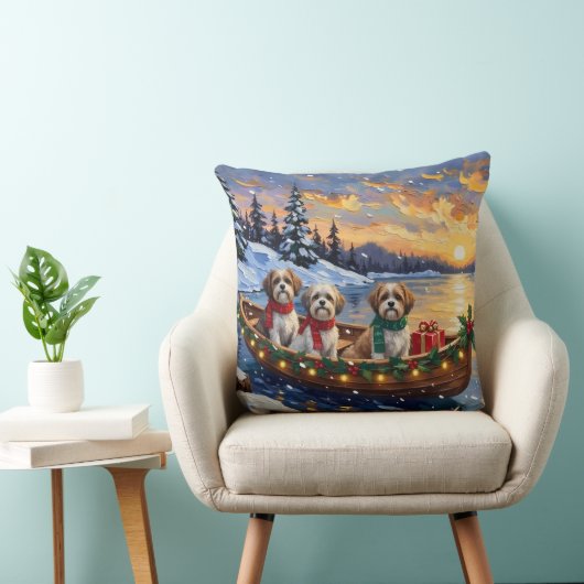Malti Tzu Christmas Boat Holiday クッション (椅子)