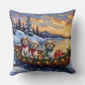 Malti Tzu Christmas Boat Holiday クッション (裏面)