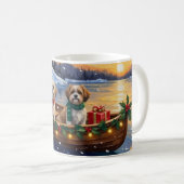Malti Tzu Christmas Boat Holiday コーヒーマグカップ (正面右)