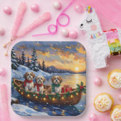 Malti Tzu Christmas Boat Holiday ペーパープレート (パーティー)