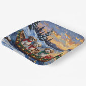 Malti Tzu Christmas Boat Holiday ペーパープレート (傾斜あり)