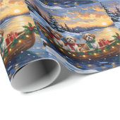 Malti Tzu Christmas Boat Holiday ラッピングペーパー (ロールコーナー)