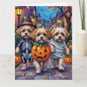 Malti Tzu Trick-or-Treating in Halloween Costumes カード (正面)