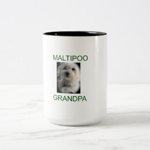 Maltipooの祖父 ツートーンマグカップ