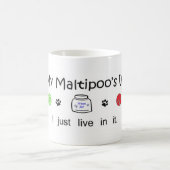 Maltipoo コーヒーマグカップ (中央)