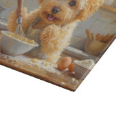 Maltipoo Cooking in Kitchen カッティングボード (角)