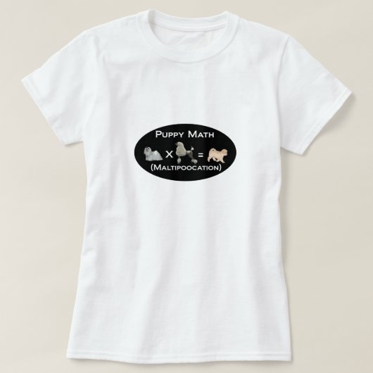 Maltipoocationのワイシャツ Tシャツ (デザイン正面)