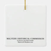 Malvern PA -休日のオーナメント セラミックオーナメント (裏面)